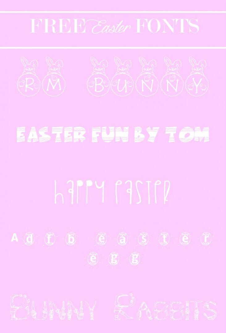 Easter fonts free