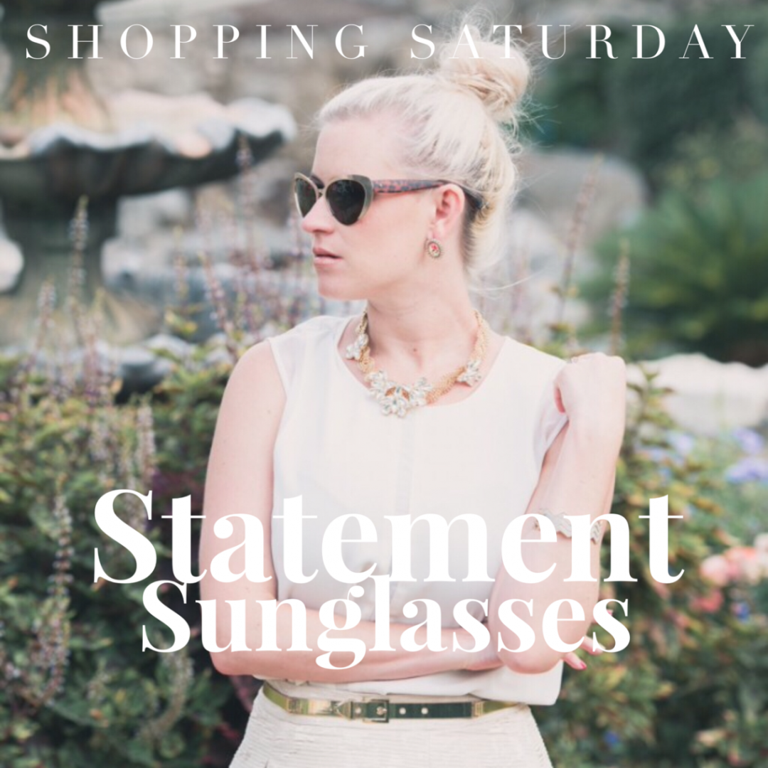 shopping statement sunglasses
