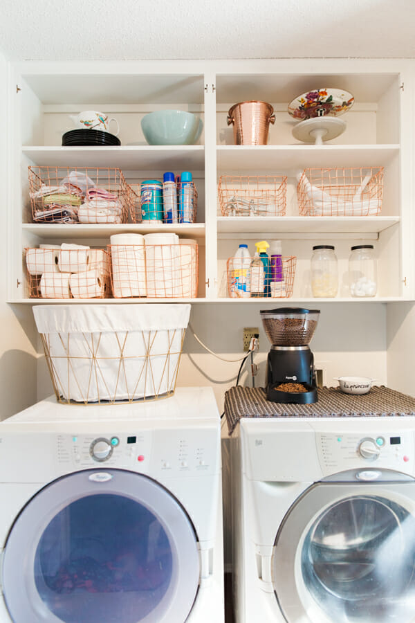 A Laundry Room Makeover With At Home, How To Remove Laundry Room Cabinets