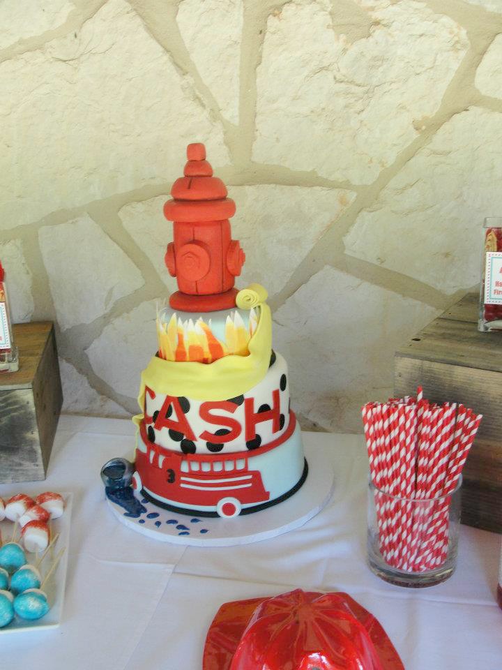 Fireman Birthday Party Cake