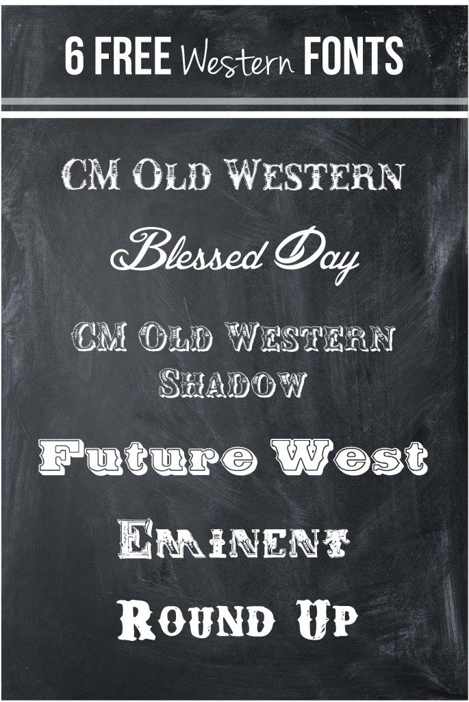 western fonts