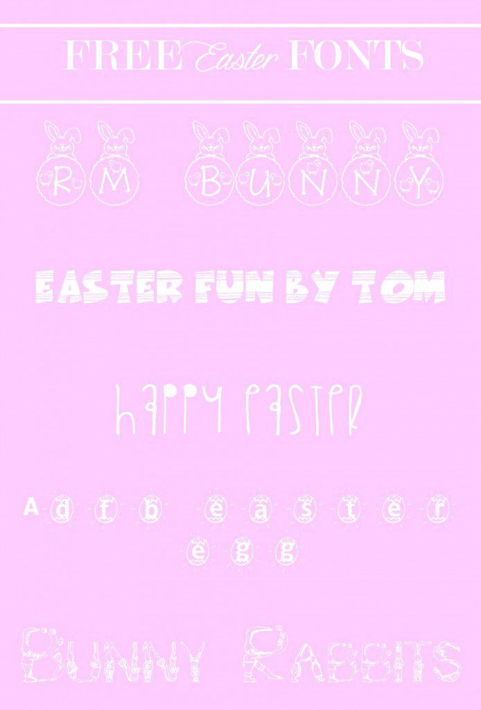 Adorable free Easter fonts.