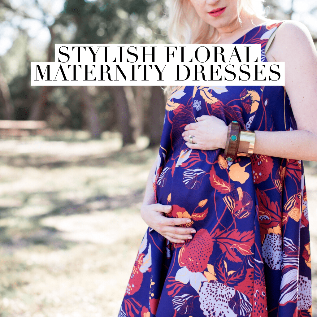 Stylish floral maternity dresses