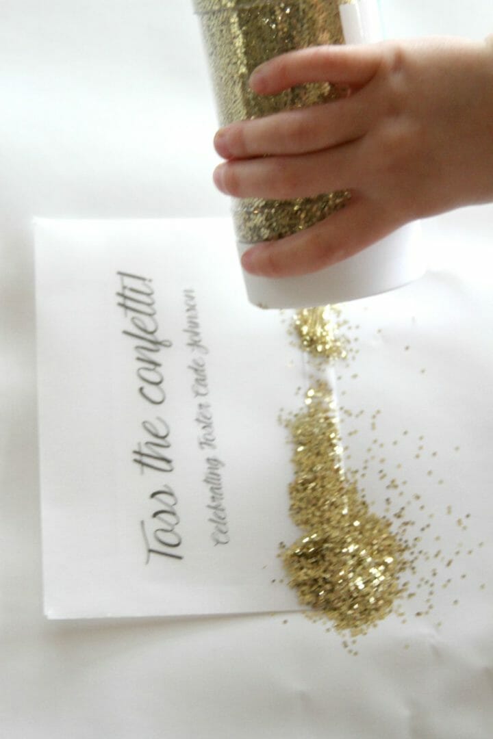 how to make confetti favors