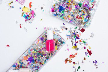 DIY Confetti Makeup Trays