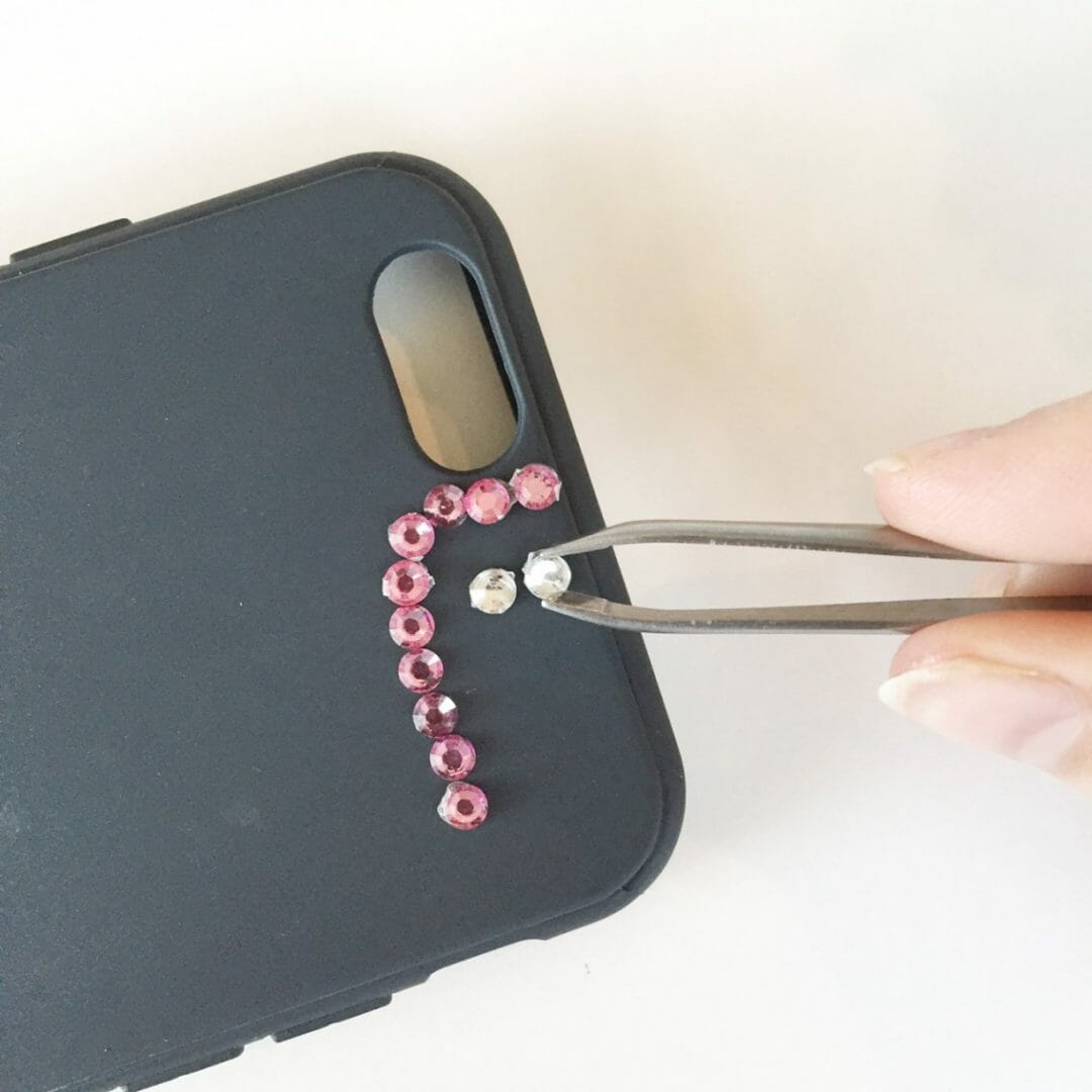 diy jeweled iphone case