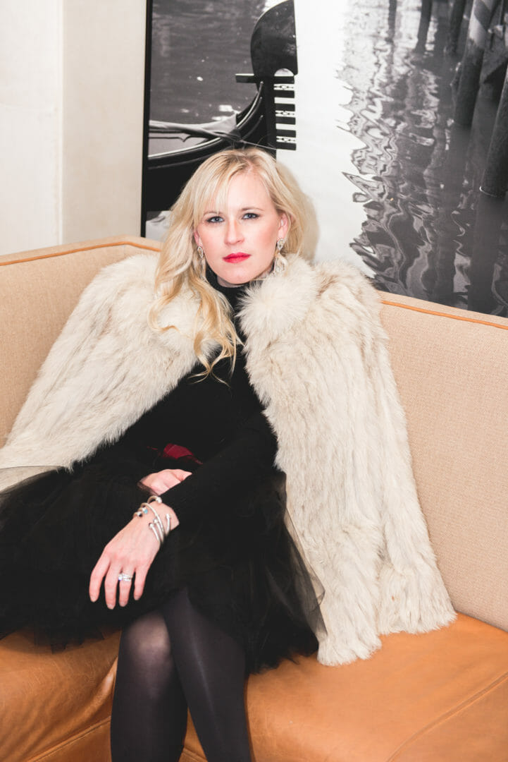 how to wear a vintage fur coat
