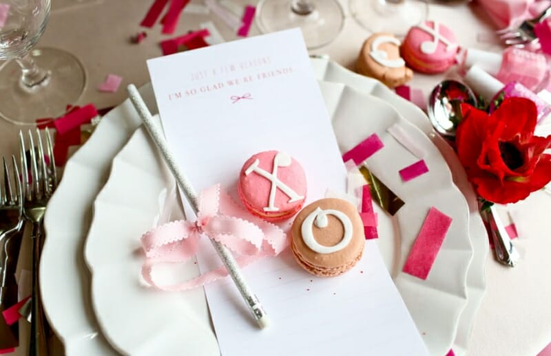 valentines day soiree macaroons