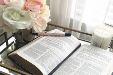 bible with flowers