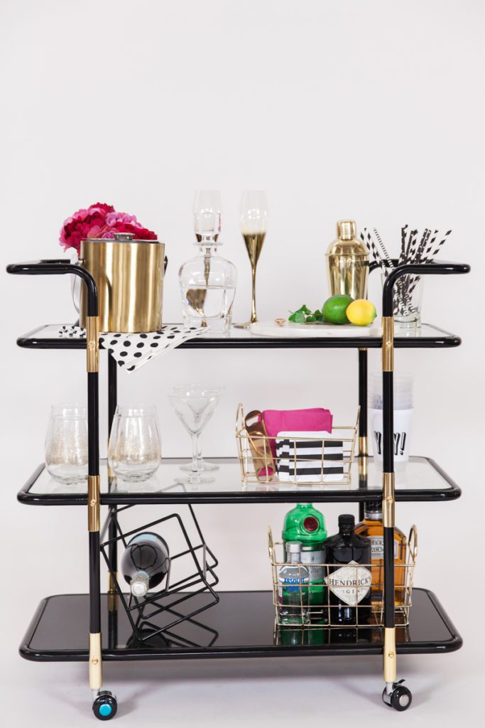 At Home + storibook double duty bar cart