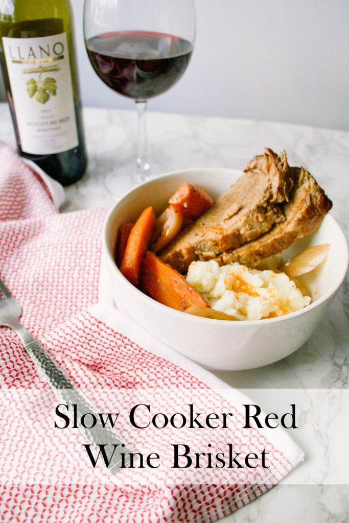 slow cooker red wine brisket