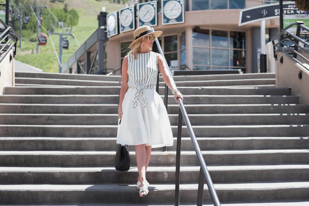 Summer Chic in Whites and Stripes